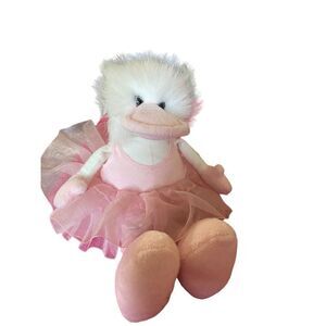 Ganz brothers heritage collection, pink and white ballerina, fuzzy duck, plush t